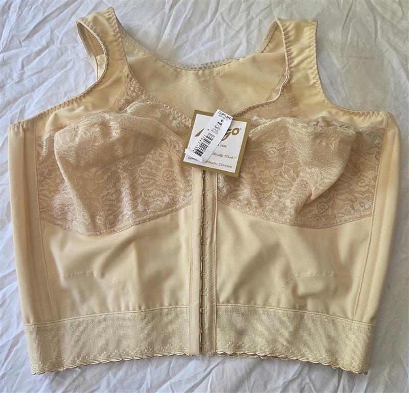 NWT Cortland Rago 44B Front Closure Soft Cup 9603 Bra Longline 133576