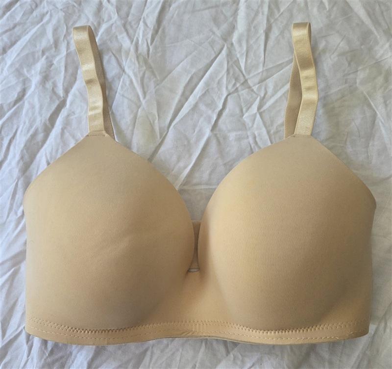 NWOt Parisian 36D Cushion Comfort Wirefree Contour Bra Beige 133577
