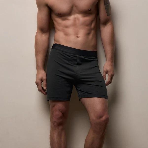NWOT James Perse Classic Fit 4 Boxer Short Carbon Pigment 133584