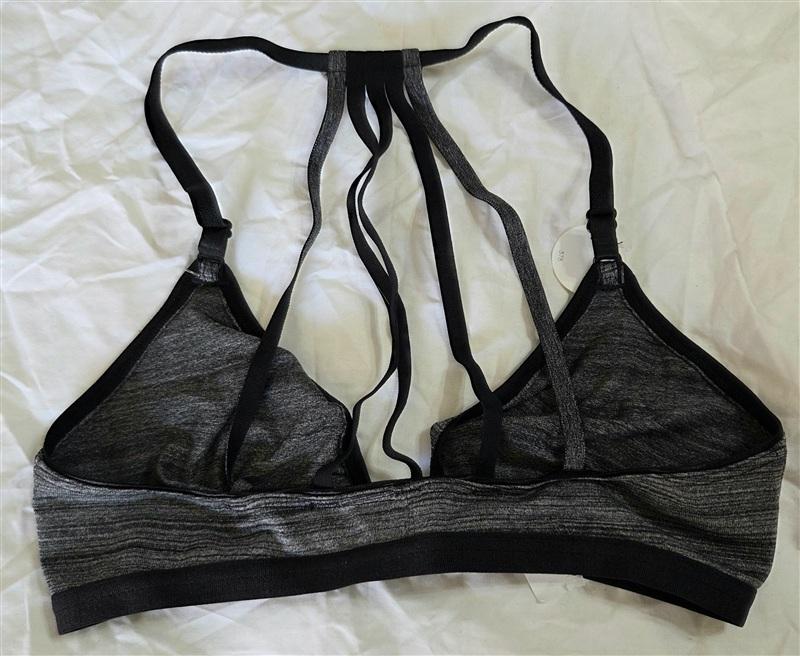 NWT Wacoal S b.Tempt'd Spectator Front Close Bralette 916258 Black Gray 133585