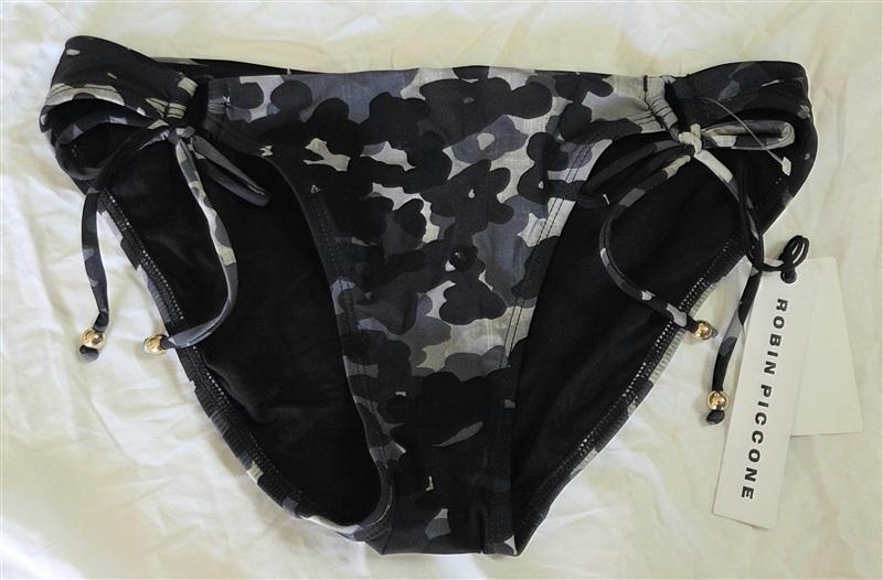 NWT Robin Piccone S Eden Camo Side Tie Bikini Bottom Swimsuit 133586