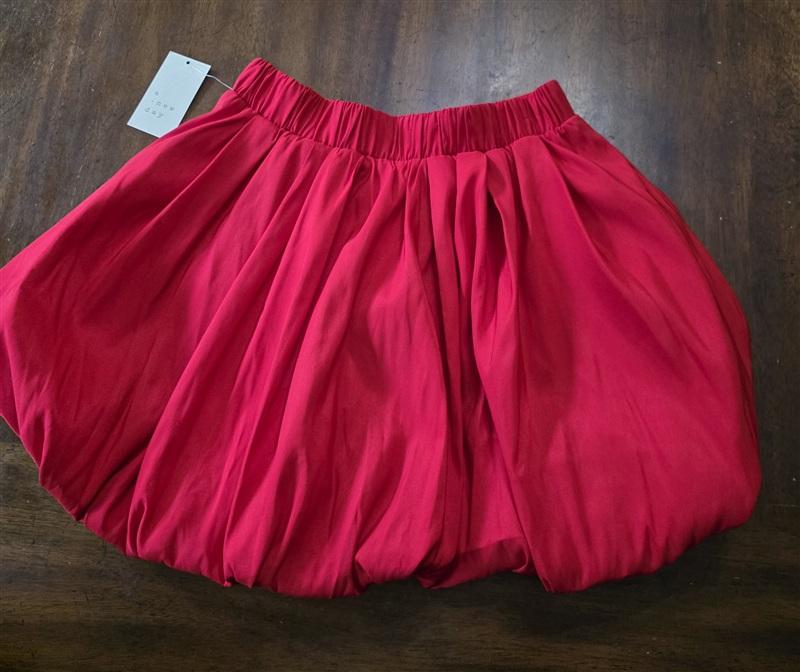 NWT A New Day XS Mini Bubble Skirt Red 133590