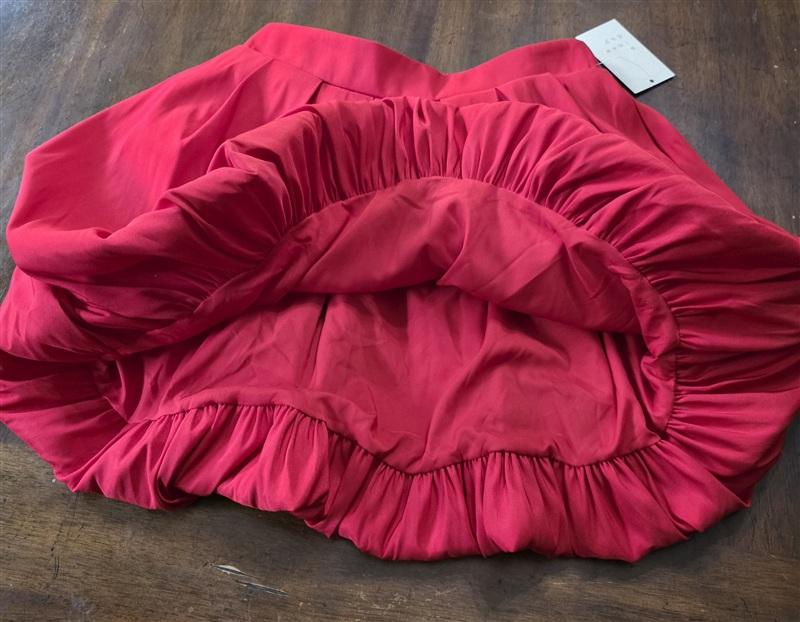 NWT A New Day XS Mini Bubble Skirt Red 133590