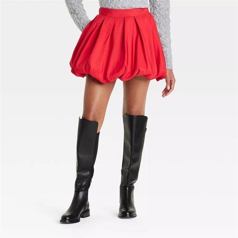 NWT A New Day XS Mini Bubble Skirt Black 133592