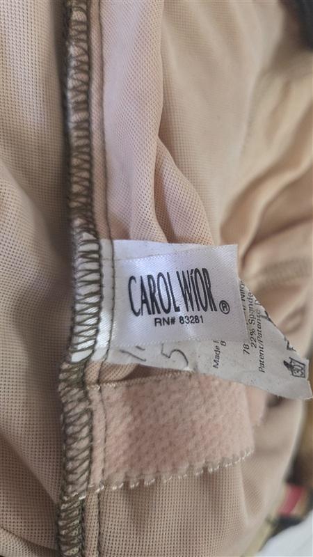 NWOT Carol Wior 10 Underwired Hibiscus 1Pc Skirt Swimsuit 133594