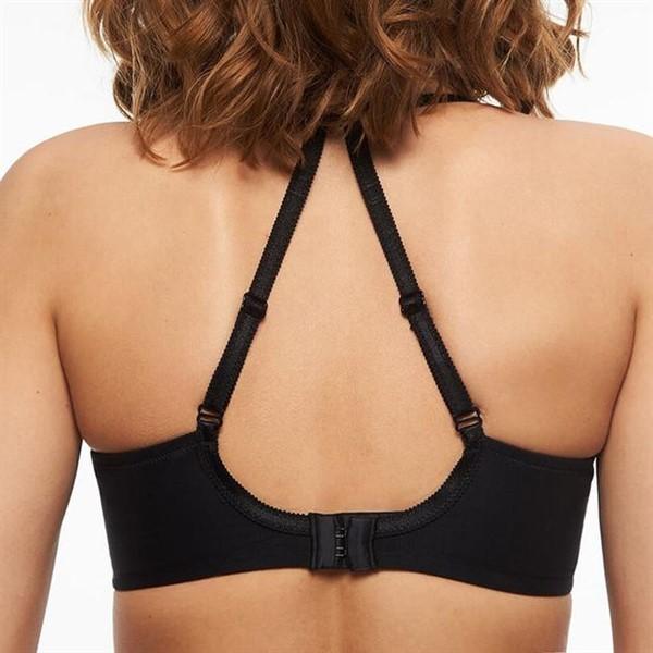 NWT Chantelle 34B Parisian Allure Unlined Plunge Bra 2231 Black 133597