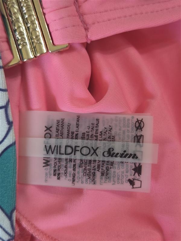 NWT Wildfox M Daisy Floral Flounce Ruffle Bikini Top 133600