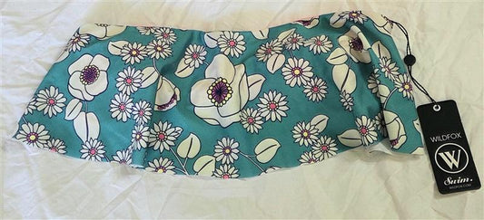 NWT Wildfox M Daisy Floral Flounce Ruffle Bikini Top 133600