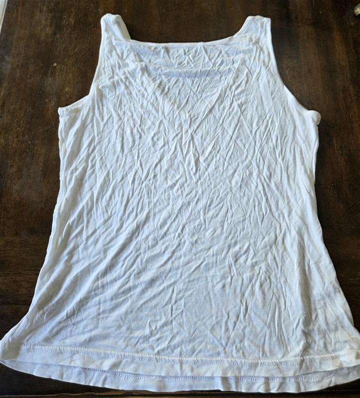 NWOT Soft Surroundings L Scoop Neck Tank Top White 133612