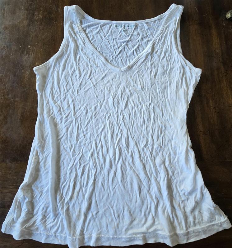 NWOT Soft Surroundings L Scoop Neck Tank Top White 133612