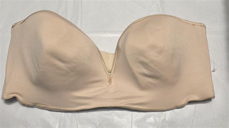 NWOT Carnival 40D Full Figure Strapless Underwire Bra 106 Beige 133613