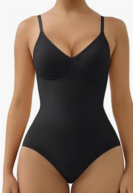 NWT ShaperX XXS/XS Seamless Sculpt Body Shaper Black 5213 Body Suit 133615