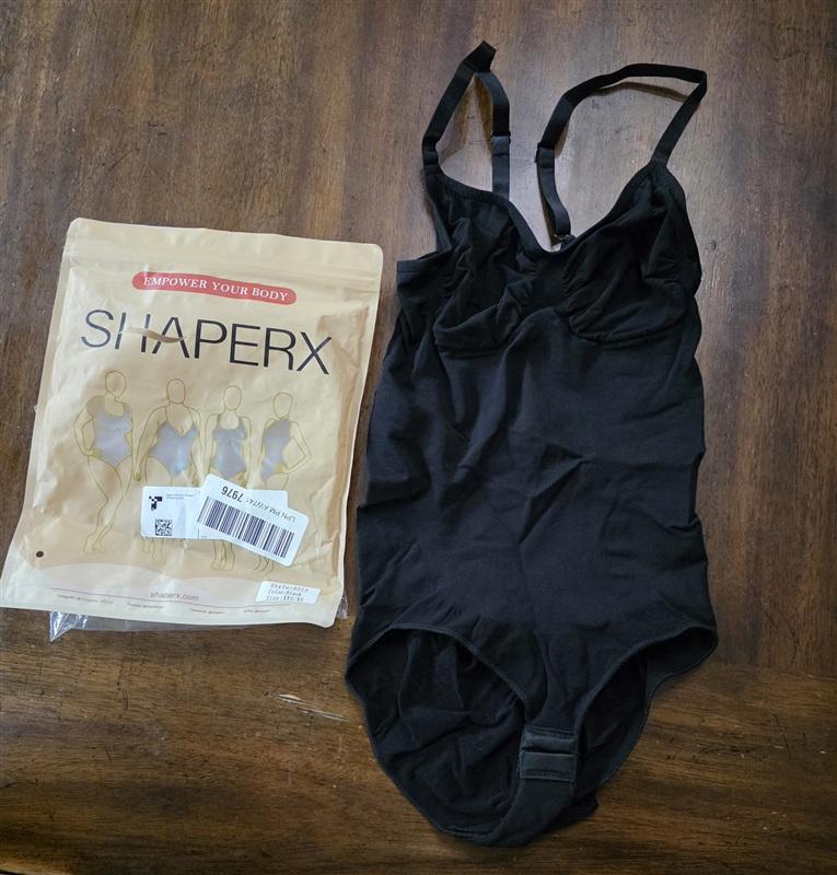 NWT ShaperX XXS/XS Seamless Sculpt Body Shaper Black 5213 Body Suit 133615