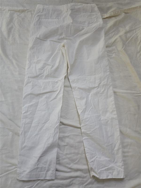 NWOT The Loft 0 Monroe Slim Skinny pants White Chinos 133619
