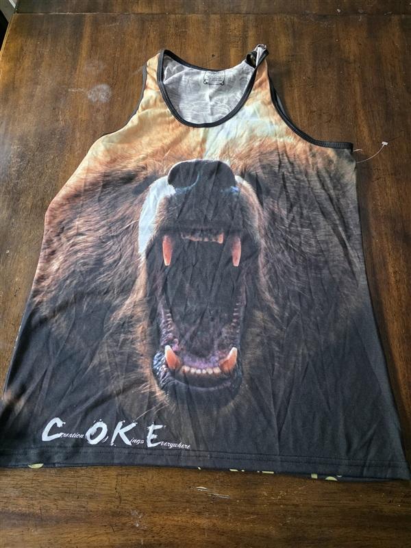 NWOT COKE Boys Grizzly Bear Tank Top Creation Of Kings Everywhere 133651