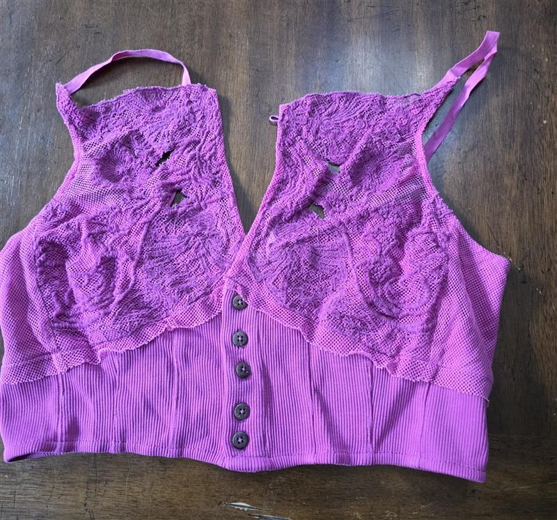 NWOT FP Free People Movement M Have My Heart Tank Top Raspberry Pink 133653