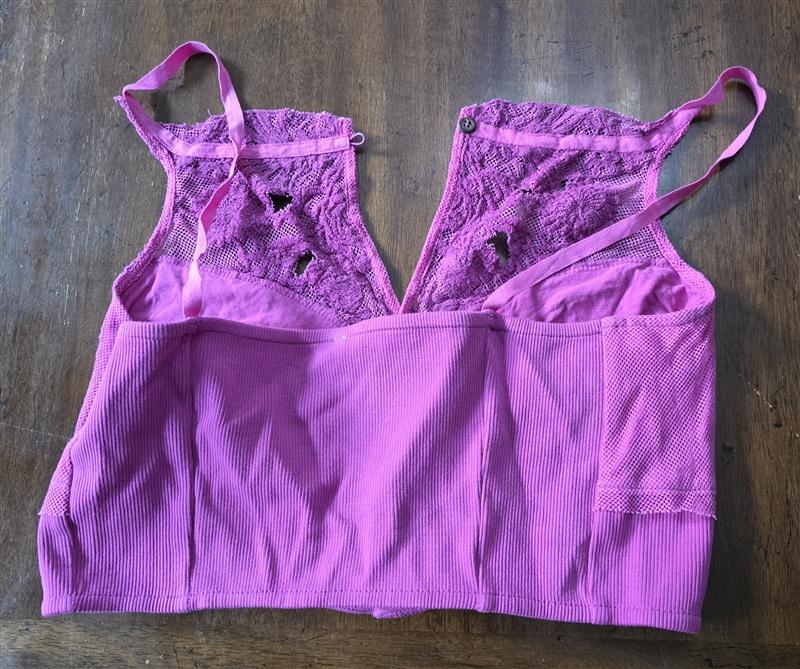 NWOT FP Free People Movement M Have My Heart Tank Top Raspberry Pink 133653