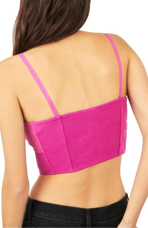 NWOT FP Free People Movement M Have My Heart Tank Top Raspberry Pink 133653