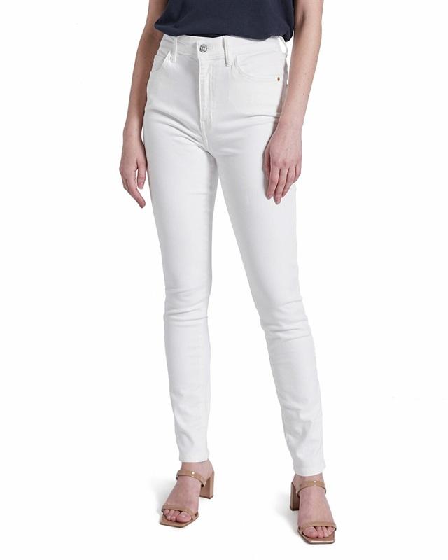 NWT Current Elliott 26 The Original Stiletto Jeans Stretch White 133655