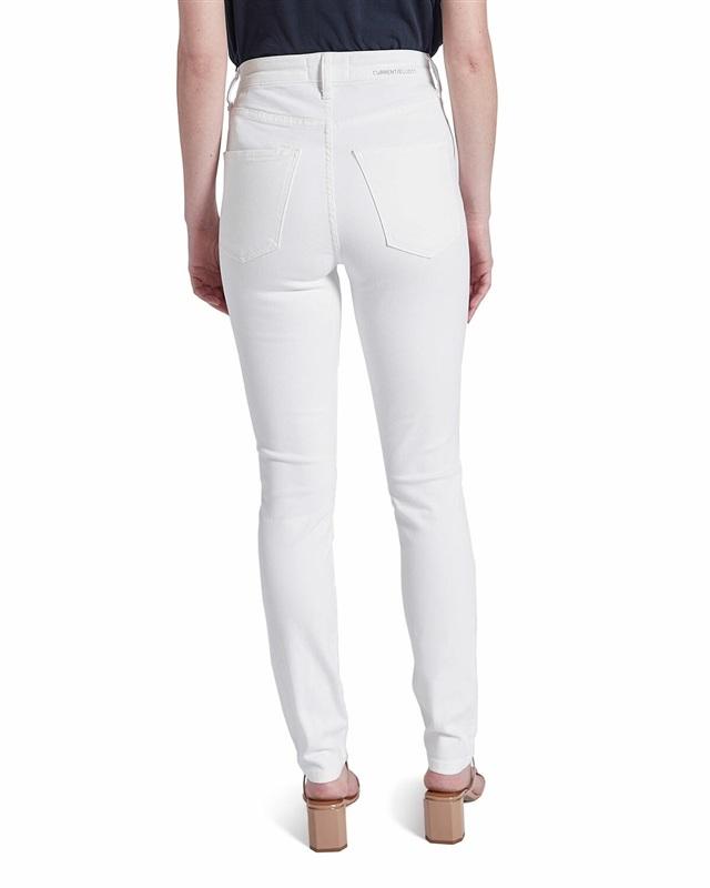 NWT Current Elliott 26 The Original Stiletto Jeans Stretch White 133655