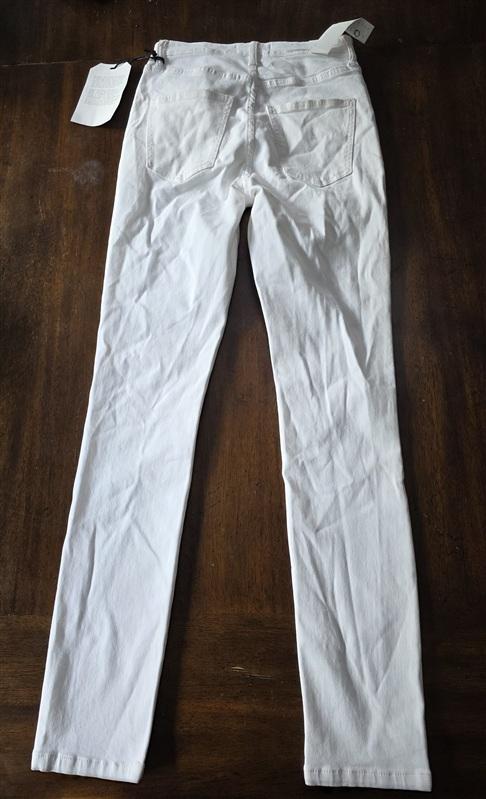 NWT Current Elliott 26 The Original Stiletto Jeans Stretch White 133655