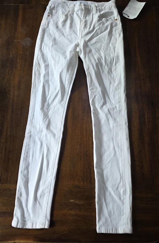 NWT Current Elliott 26 The Original Stiletto Jeans Stretch White 133655