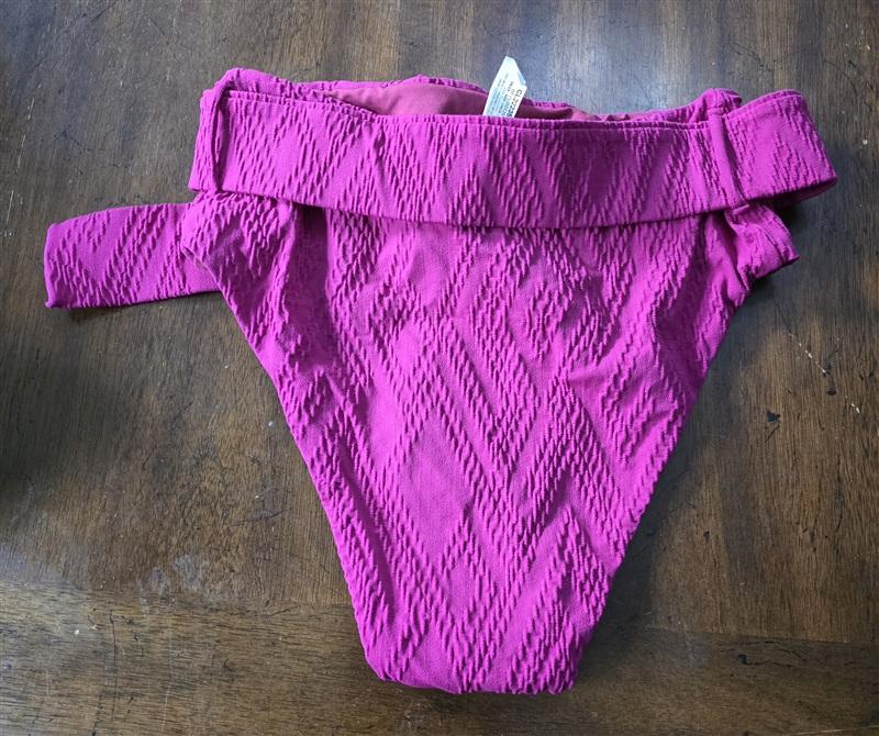 NWT Cosita Small Linda Bikini Bottom Belted Hot Pink 133656