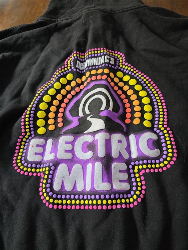 NWOT Insomniac's L Electric Mile Halloween Zip Up Hoodie Sweatshirt 133659