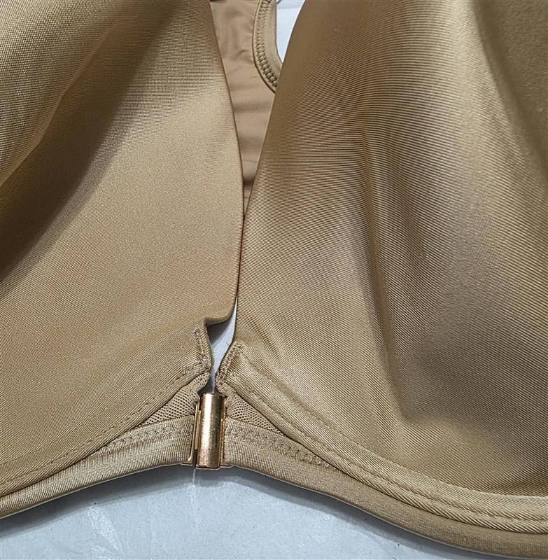 NWT Le Mystere 36G Sheer Illusion Racerback Underwire Bra 6684 Beige 133667