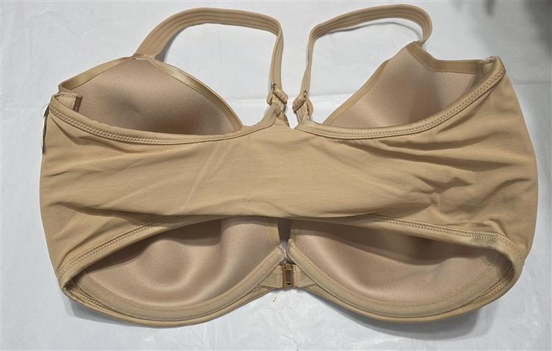 NWT Le Mystere 36G Sheer Illusion Racerback Underwire Bra 6684 Beige 133667