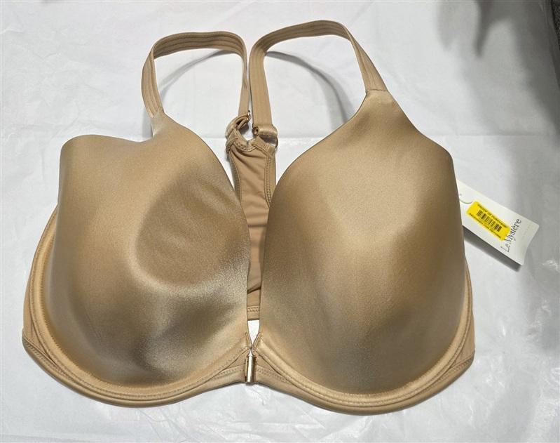 NWT Le Mystere 36G Sheer Illusion Racerback Underwire Bra 6684 Beige 133667