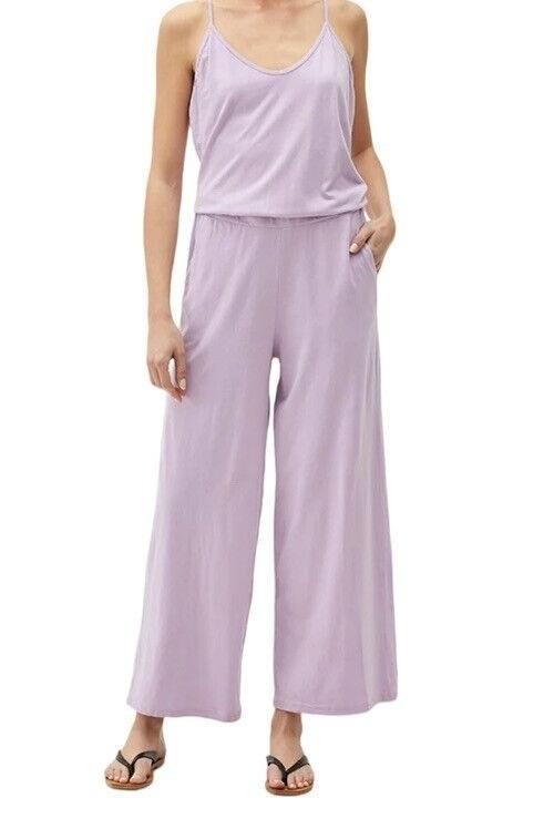 NWOT Michael Stars S Kamryn Cami Wide Leg Jumpsuit Purple 133668