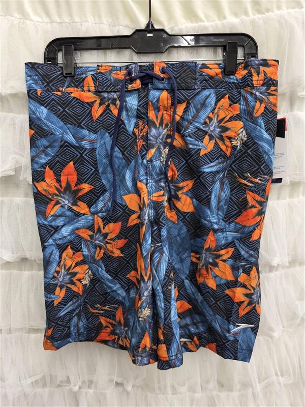 NWT Speedo M Tiger Lily Insignia Blue Swim Jammers Trunk 132633