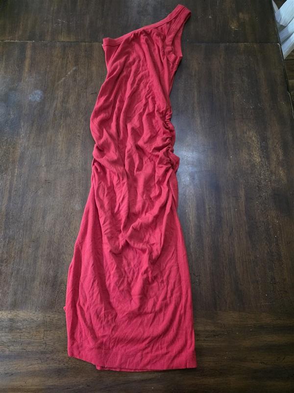 NWOT Michael Stars L Coco One Shoulder Side Slit Knit Dress 133680