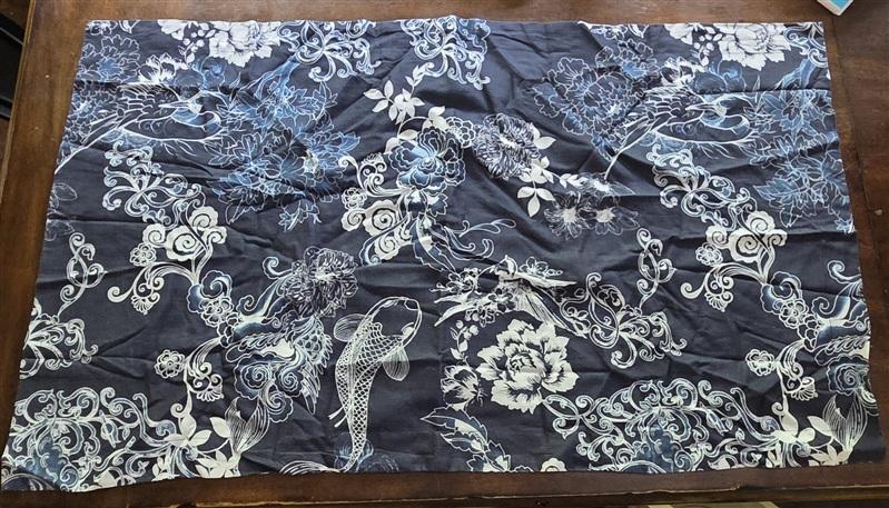 NWOT Johnny Was Olivia King Pillow Sham Blue White Koi 133685