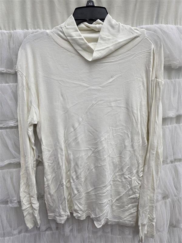 NWOT Winter Silks XL Washable 100 Silk Pullover Turtle Neck Ivory 133693