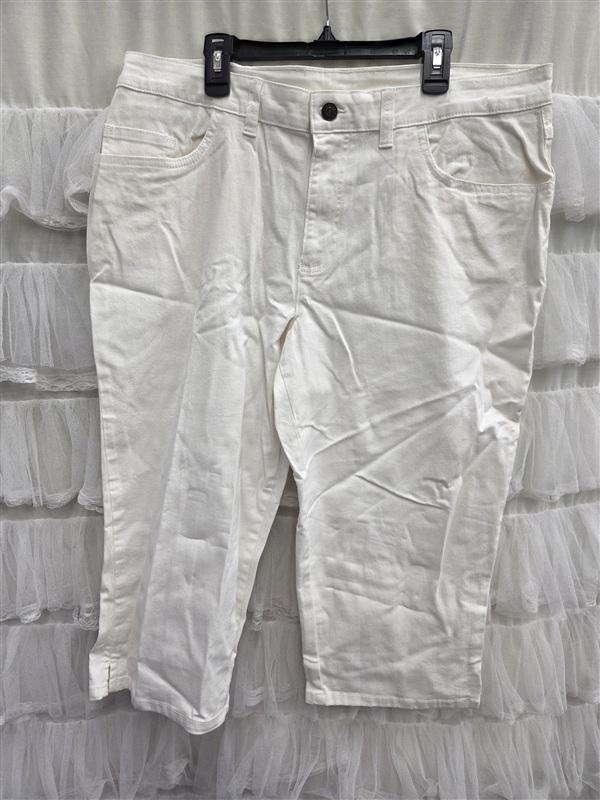 NWOTD Ice House 14 Stretch Jean Capri Pants White 133695