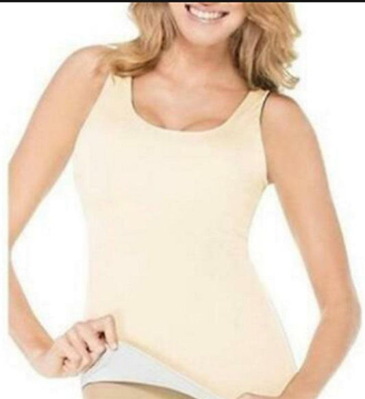 NWTD Assets MD Red Hot Label Spanx Reversible Tank Top Ivory White 133696