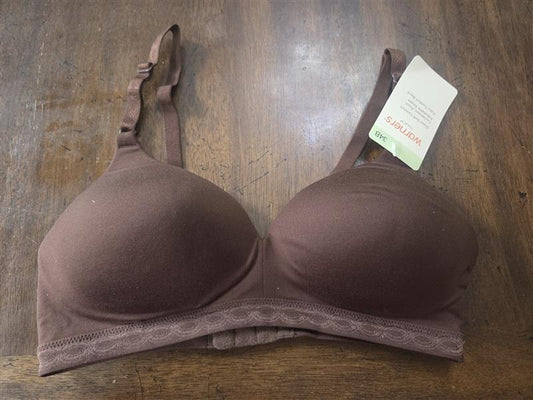 NWT Warners Bra 36A Cloud 9 Full-Coverage Wire-Free Contour 1269 Brown 133699