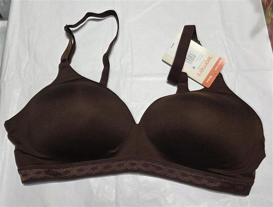 NWT Warners Bra 40B Cloud 9 Full-Coverage Wire-Free Contour 1269 Brown 133703