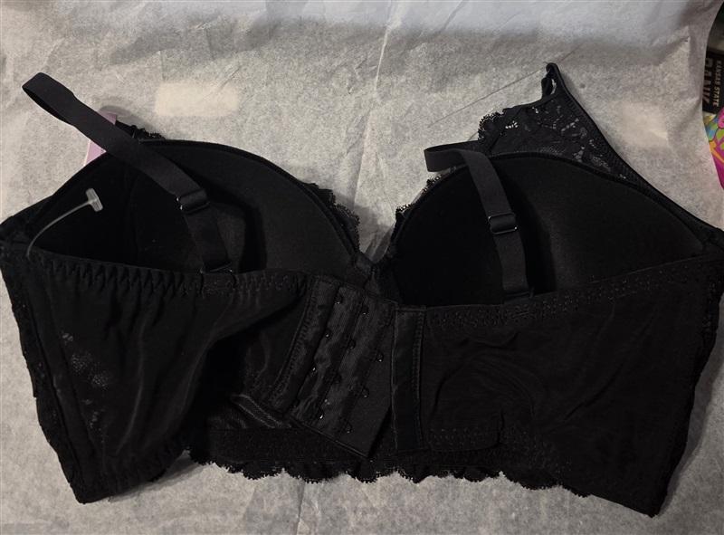 NWT Maidenform 36A Casual Comfort Convertible Lace Bralette DM1188 Blk 133714