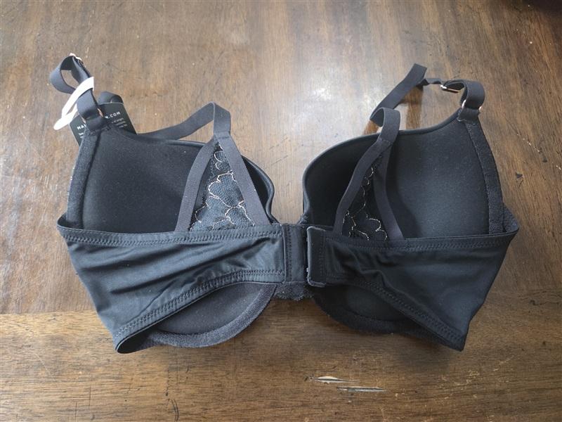 NWT Maidenform 34D Love Lift Satin Push-Up Bra DM9900 Black 133715