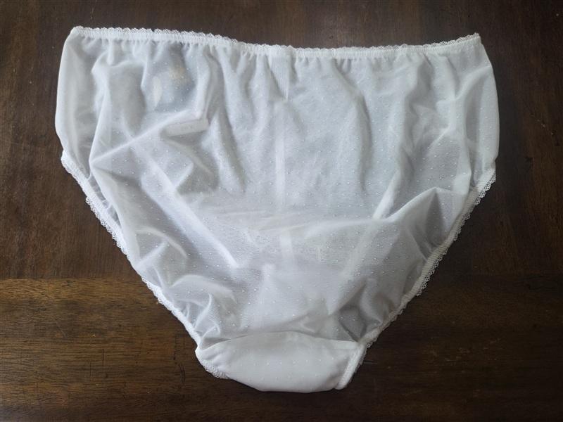NWT Wacoal Retro Chic Brief Panty 2XL 841186 White Chantilly Lace 133718