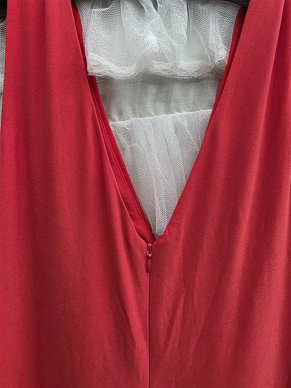 NWT Ralph Lauren 10 Vawlisa Orange Draped Evening Dress Gown 133719