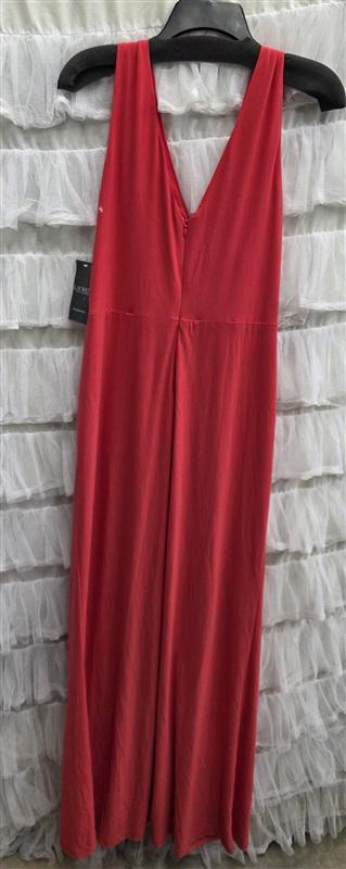 NWT Ralph Lauren 10 Vawlisa Orange Draped Evening Dress Gown 133719