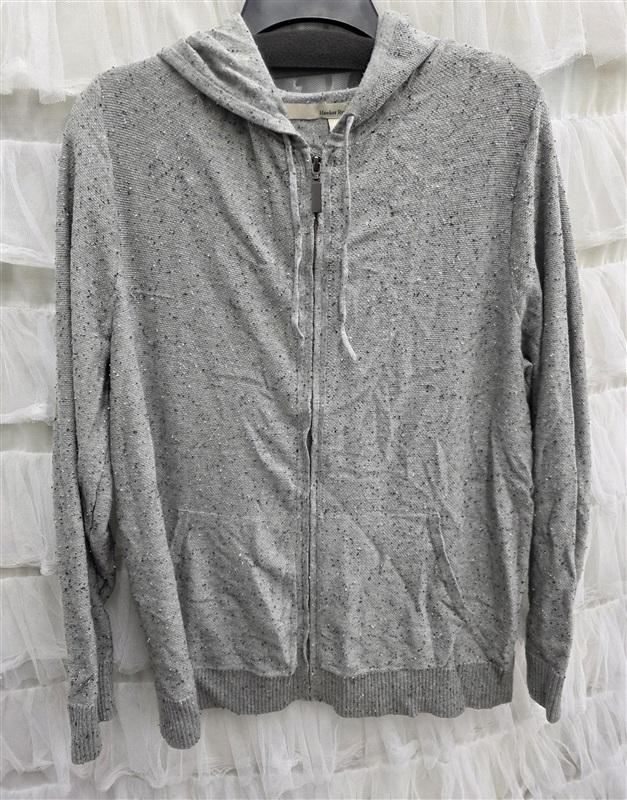 NWOT Hawker Rye Large Zip Up Hoodie Gray 133722