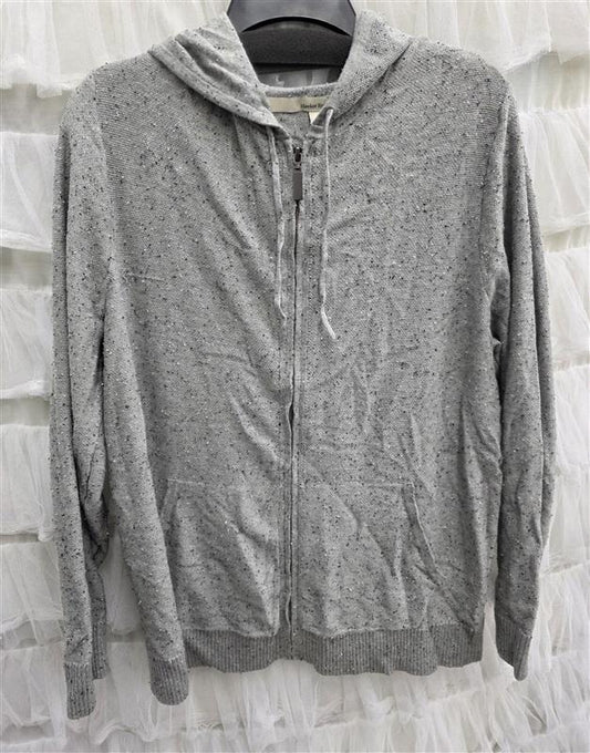 NWOT Hawker Rye Large Zip Up Hoodie Gray 133722