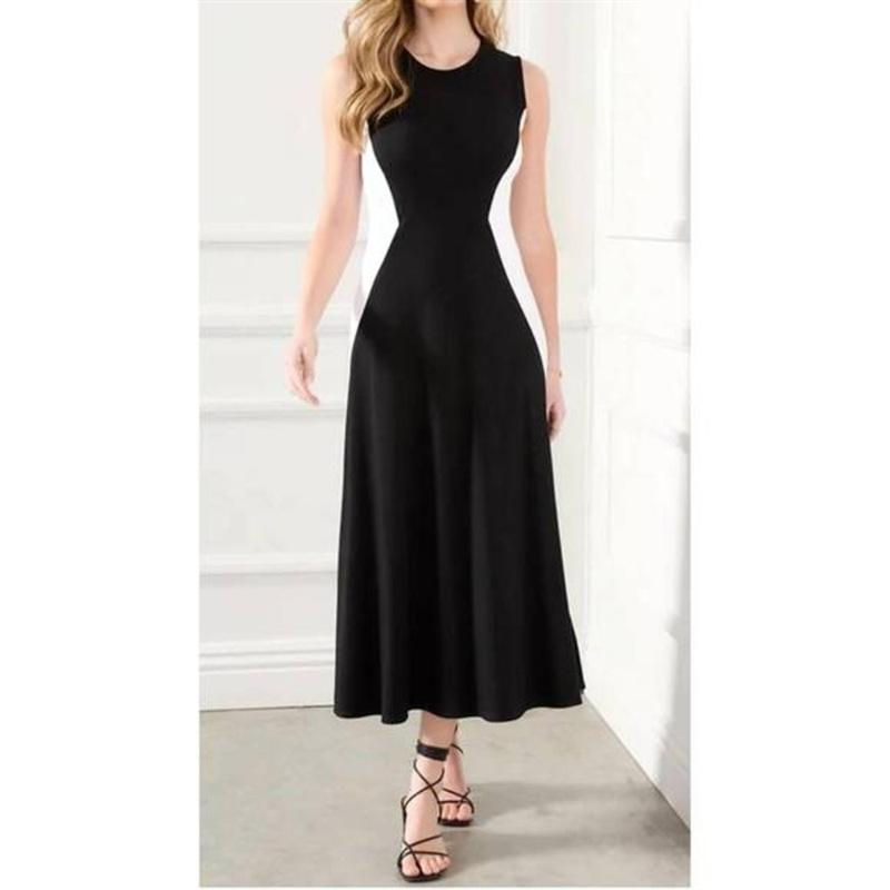 NWOT Karen Kane 1X Color Block Sleeveless Tank Dress Black White 133731