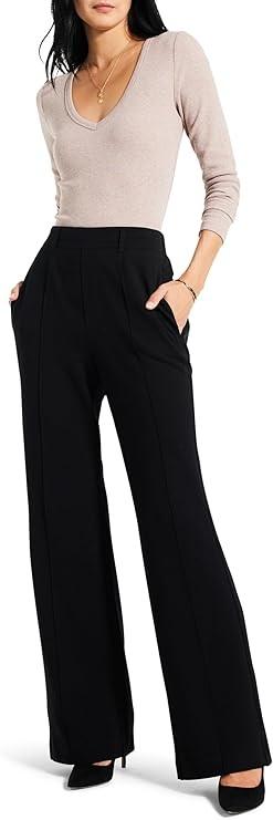 NWT Nic + Zoe XL Wonderstretch Slim Leg Pants Black 133733