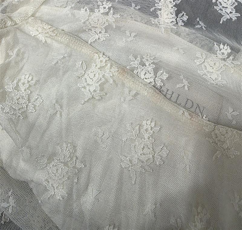 NWOTD Anthropologie BHLDN S Bailee Stretch Lace Ruched Dress White 133734